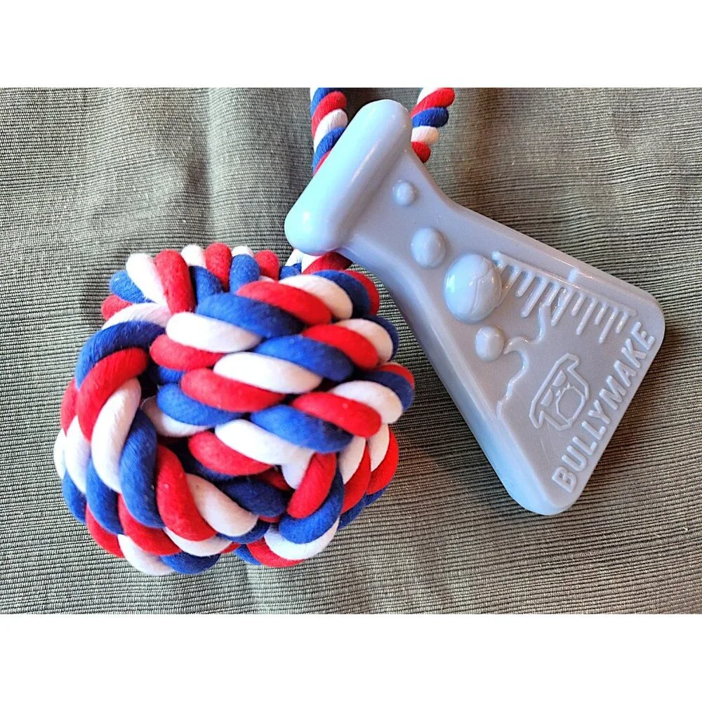 BULLYMAKE Dog Nylon Power Chew & Rope Set – Beaker– NEW